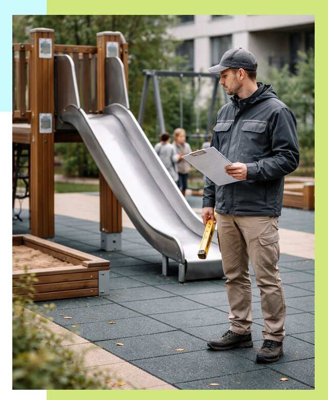 Сертификация детских площадок в Соколе от 26048 р. | Алешин-Скл