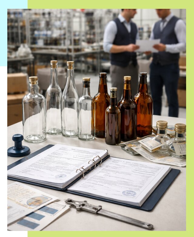 Сертификация стеклянных бутылок в Соколе от 26048 р. | Алешин-Скл