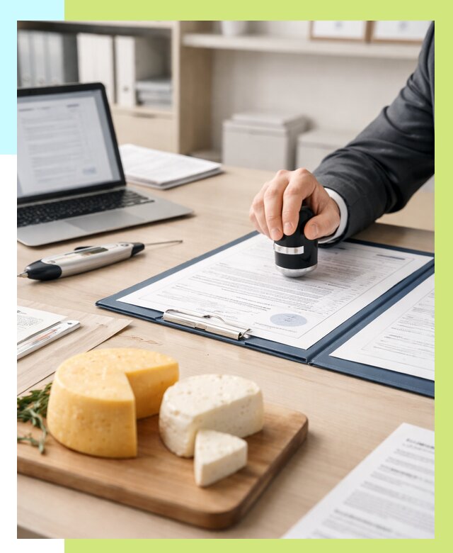 Сертификация сыров в Соколе от 15629 р | Сертификат на сыр Алешин-Скл