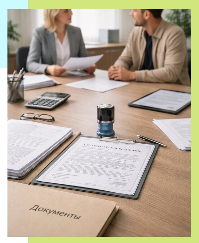 Сертификат соответствия на продукцию в Соколе от 15629 р.|Алешин-Скл