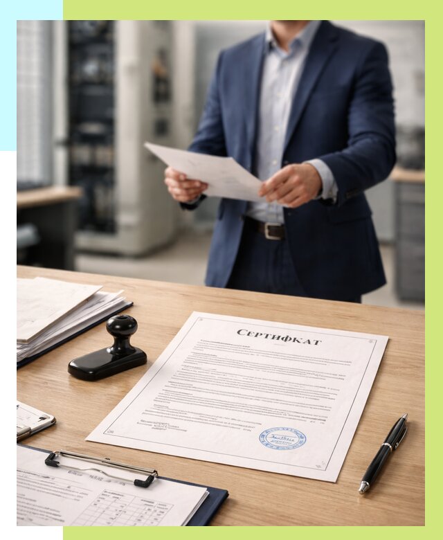 Сертификат на оборудование в Соколе от 15629 р. | Алешин-Скл